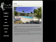 Tablet Screenshot of coteplage971.com